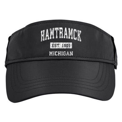 Hamtramck Michigan Mi Vintage Sports Adult Drive Performance Visor