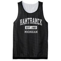 Hamtramck Michigan Mi Vintage Sports Mesh Reversible Basketball Jersey Tank