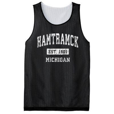 Hamtramck Michigan Mi Vintage Sports Mesh Reversible Basketball Jersey Tank