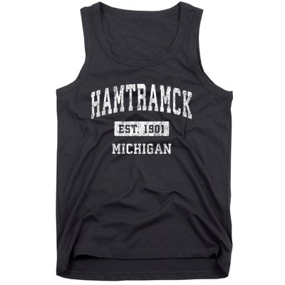 Hamtramck Michigan Mi Vintage Sports Tank Top