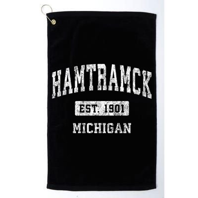 Hamtramck Michigan Mi Vintage Sports Golf Towel