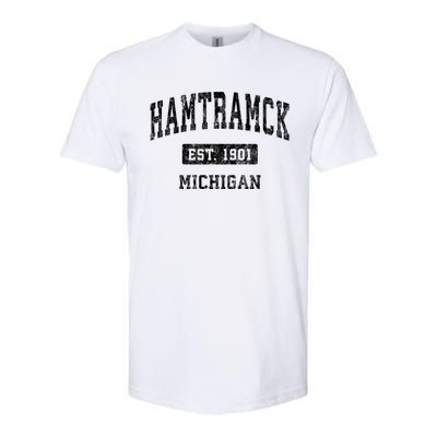 Hamtramck Michigan Mi Vintage Sports Softstyle CVC T-Shirt