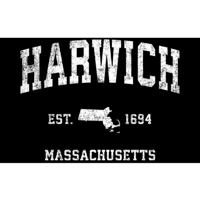 Harwich Massachusetts Ma Vintage Athletic Sports Bumper Sticker