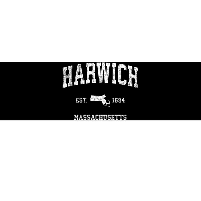 Harwich Massachusetts Ma Vintage Athletic Sports Bumper Sticker