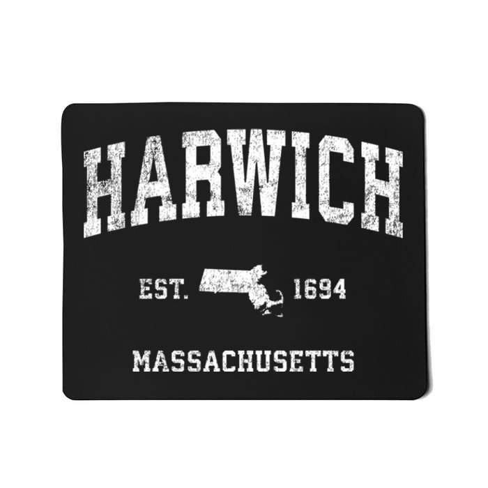 Harwich Massachusetts Ma Vintage Athletic Sports Mousepad