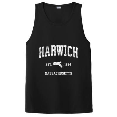 Harwich Massachusetts Ma Vintage Athletic Sports PosiCharge Competitor Tank