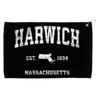 Harwich Massachusetts Ma Vintage Athletic Sports Grommeted Golf Towel