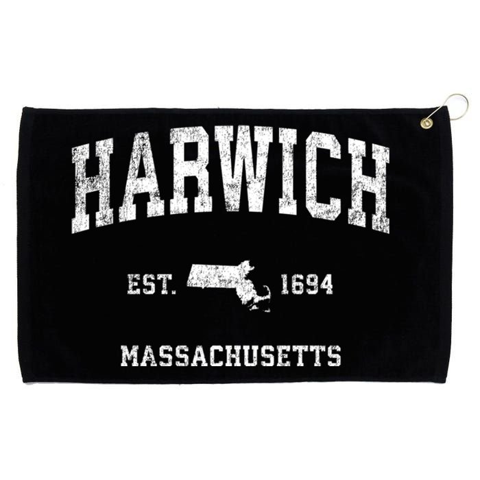 Harwich Massachusetts Ma Vintage Athletic Sports Grommeted Golf Towel