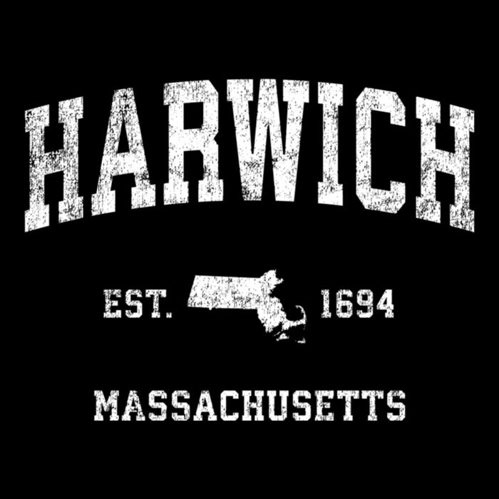 Harwich Massachusetts Ma Vintage Athletic Sports Women's Crop Top Tee