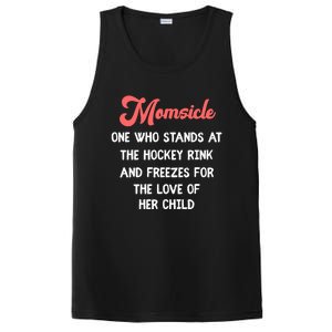 Hockey Mom Momsicle Definition Tee Mothers Mama Gift Tee Gift PosiCharge Competitor Tank