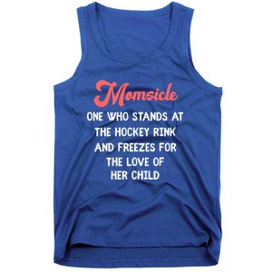 Hockey Mom Momsicle Definition Tee Mothers Mama Gift Tee Gift Tank Top