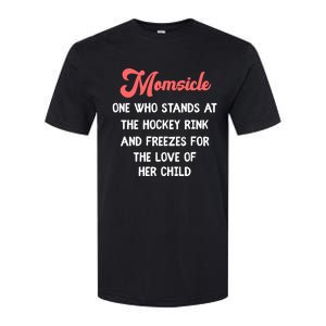 Hockey Mom Momsicle Definition Tee Mothers Mama Gift Tee Gift Softstyle CVC T-Shirt