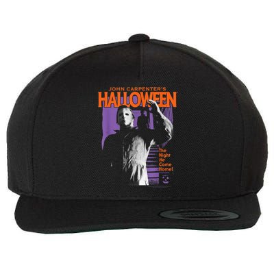 Halloween Michael Myers Pop Art Wool Snapback Cap