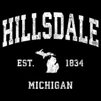 Hillsdale Michigan Mi Vintage Athletic Toddler T-Shirt