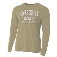 Haverhill Massachusetts Ma Vintage Established Cooling Performance Long Sleeve Crew