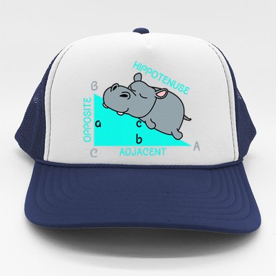 Hippotenuse Math Mathematics Teacher Joke Fun Saying Trucker Hat