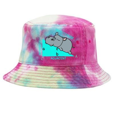 Hippotenuse Math Mathematics Teacher Joke Fun Saying Tie-Dyed Bucket Hat