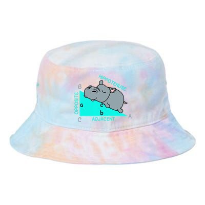 Hippotenuse Math Mathematics Teacher Joke Fun Saying Tie Dye Newport Bucket Hat