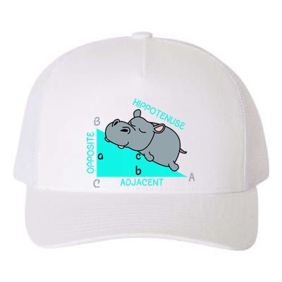 Hippotenuse Math Mathematics Teacher Joke Fun Saying Yupoong Adult 5-Panel Trucker Hat