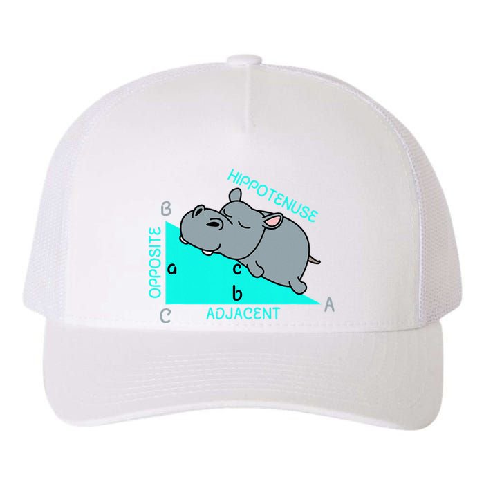 Hippotenuse Math Mathematics Teacher Joke Fun Saying Yupoong Adult 5-Panel Trucker Hat