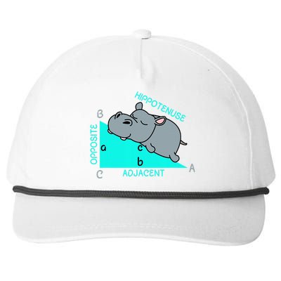 Hippotenuse Math Mathematics Teacher Joke Fun Saying Snapback Five-Panel Rope Hat