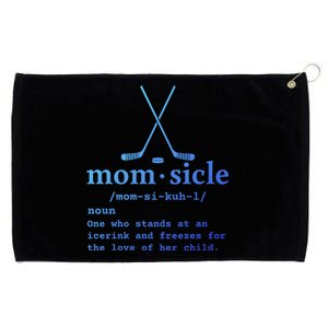 Hockey Mom Momsicle Definition Funny Gift Grommeted Golf Towel