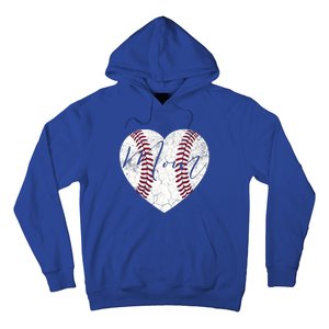 Heart Mom Mother's Day Christmas Baseball Softball Gift Meaningful Gift Hoodie