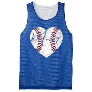 Heart Mom Mother's Day Christmas Baseball Softball Gift Meaningful Gift Mesh Reversible Basketball Jersey Tank