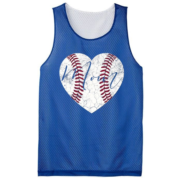 Heart Mom Mother's Day Christmas Baseball Softball Gift Meaningful Gift Mesh Reversible Basketball Jersey Tank