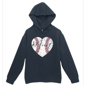 Heart Mom Mother's Day Christmas Baseball Softball Gift Meaningful Gift Urban Pullover Hoodie