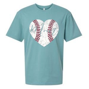 Heart Mom Mother's Day Christmas Baseball Softball Gift Meaningful Gift Sueded Cloud Jersey T-Shirt