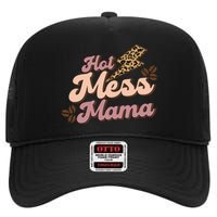 Hot Mess Mama Coffee Lovers High Crown Mesh Back Trucker Hat