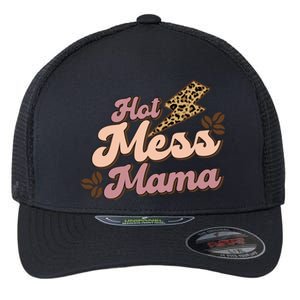 Hot Mess Mama Coffee Lovers Flexfit Unipanel Trucker Cap