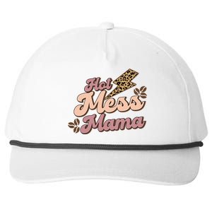 Hot Mess Mama Coffee Lovers Snapback Five-Panel Rope Hat