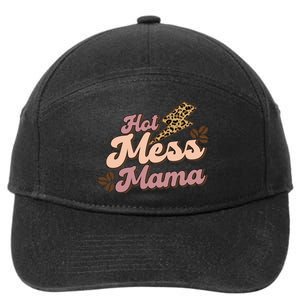 Hot Mess Mama Coffee Lovers 7-Panel Snapback Hat