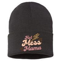 Hot Mess Mama Coffee Lovers Sustainable Knit Beanie