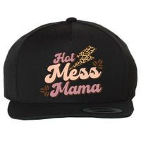 Hot Mess Mama Coffee Lovers Wool Snapback Cap