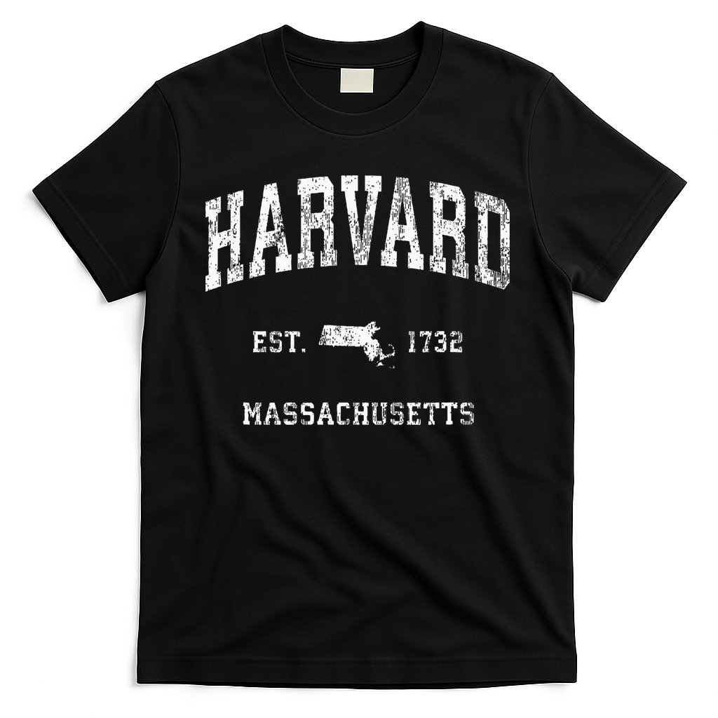 Harvard Massachusetts MA Vintage Athletic Sports Design T-Shirt