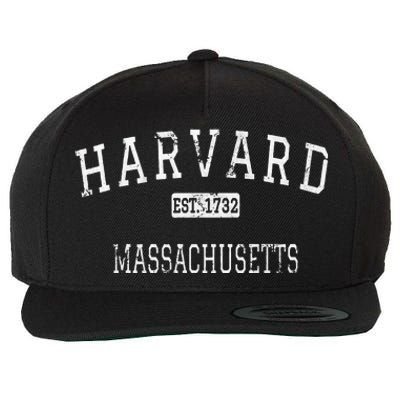 H.A.R.V.A.R.D Massachusetts Ma Vintage Wool Snapback Cap