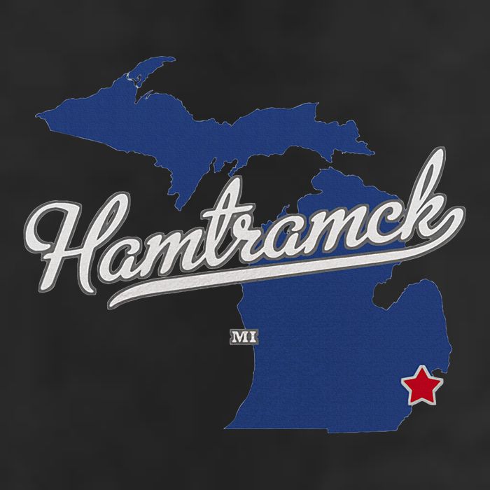 Hamtramck Michigan Mi Map 15oz Campfire Ceramic Mug