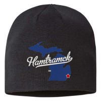 Hamtramck Michigan Mi Map Sustainable Beanie