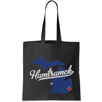 Hamtramck Michigan Mi Map Bag