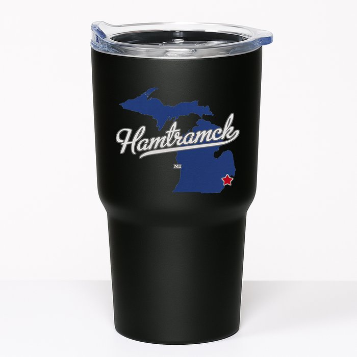 Hamtramck Michigan Mi Map Tumbler