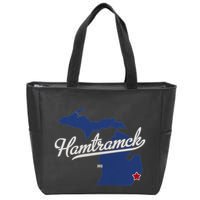 Hamtramck Michigan Mi Map Zip Tote Bag