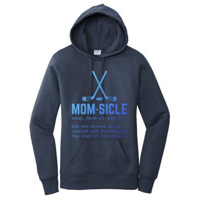 Hockey Mom Momsicle Definition Cute Gift Women's Pullover Hoodie