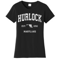 Hurlock Maryland Md Vintage Athletic Sports Women's T-Shirt