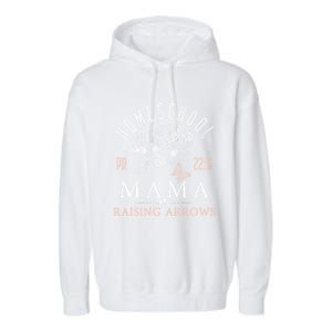 Homeschool Mama Mom Raising Arrows MotherS Day Funny Gift Garment-Dyed Fleece Hoodie