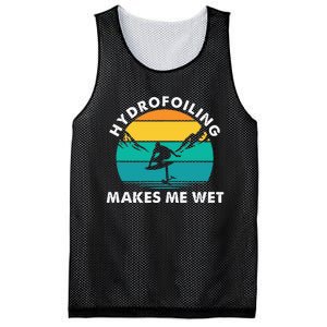 Hydrofoiling Makes Me Wet Funny Hydrofoil Surfing Mesh Reversible Basketball Jersey Tank