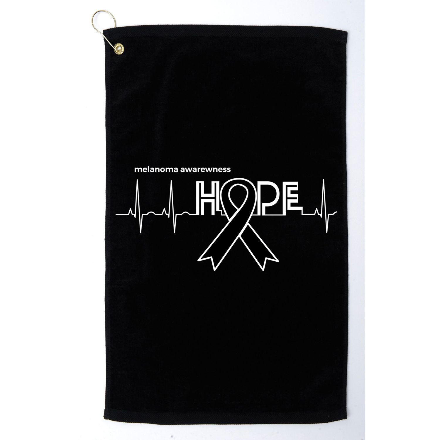 Hope Melanoma Month Products Ribbon Skin Cancer Awareness Gift Golf Towel