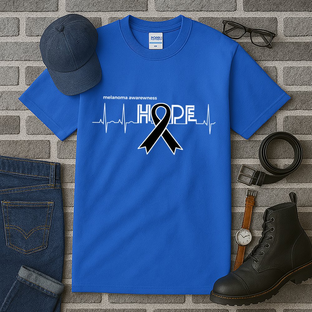 Hope Melanoma Month Products Ribbon Skin Cancer Awareness Gift Tall T-Shirt
